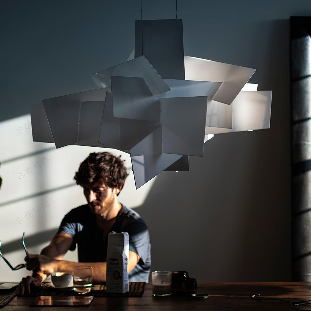 Origami White Pendant Light