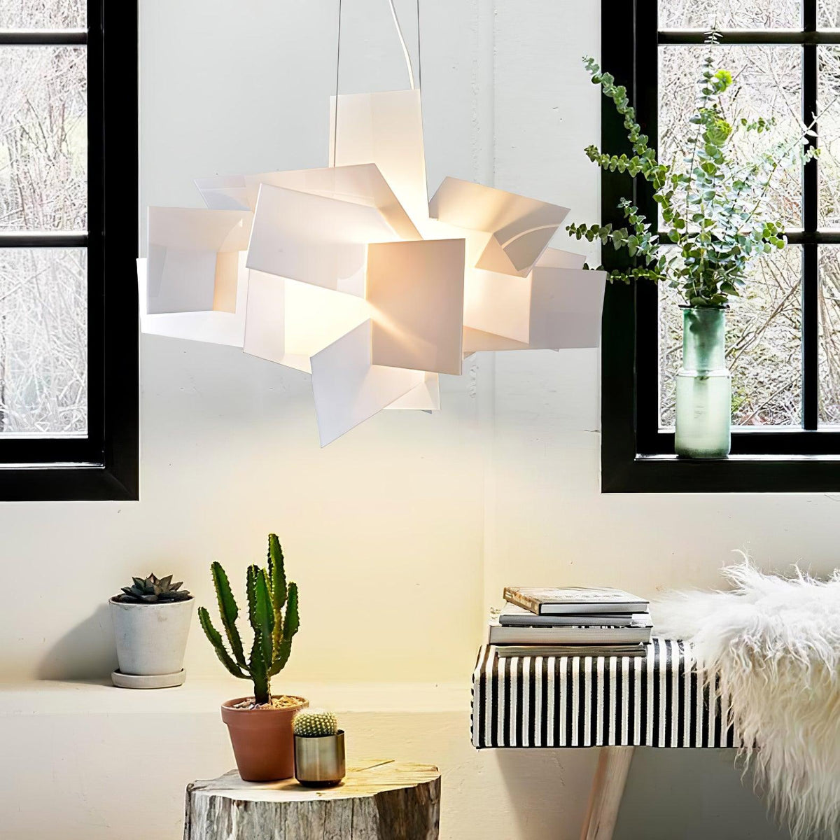 Origami White Pendant Light