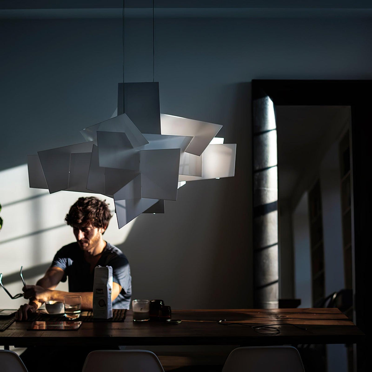 Origami White Pendant Light