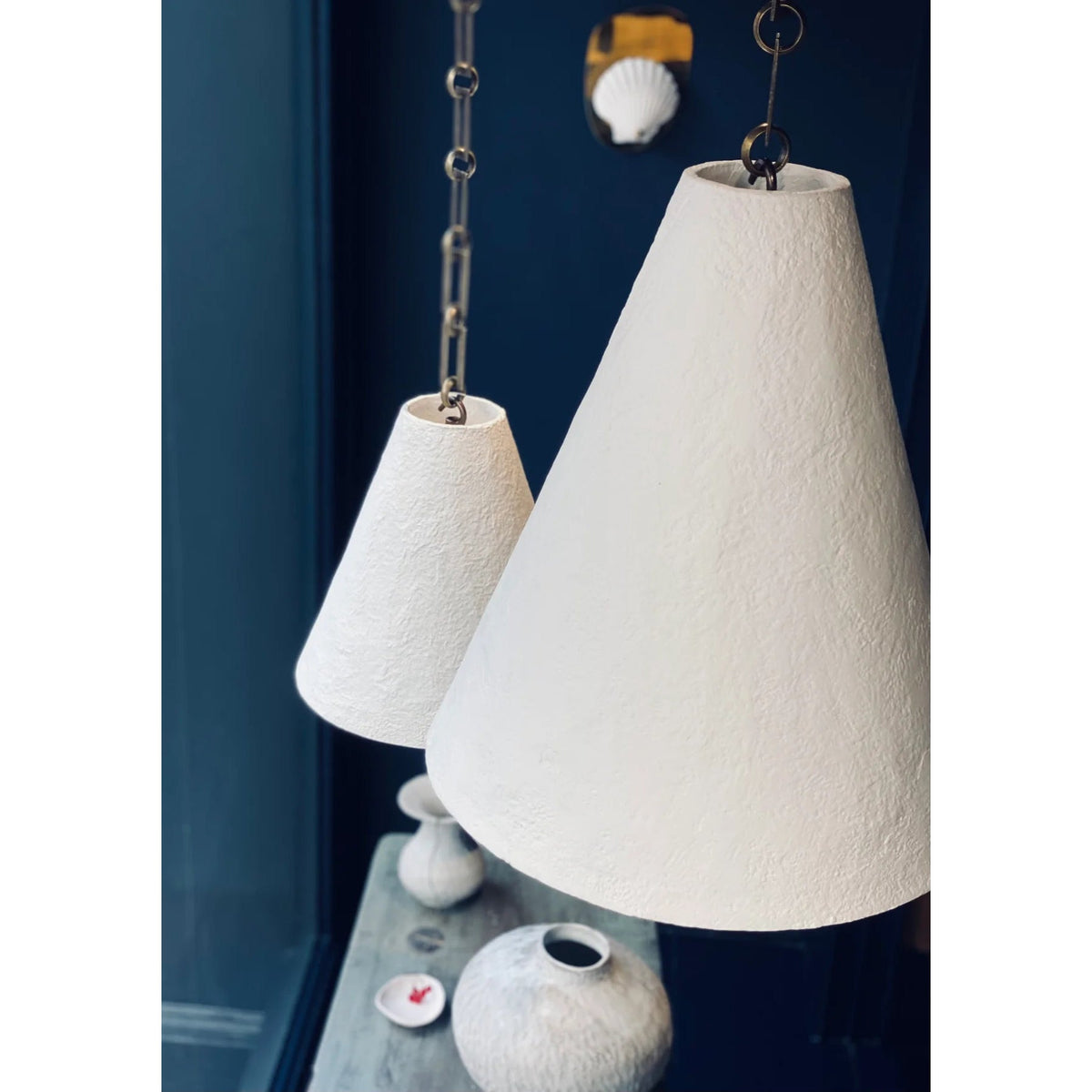 Selirine White Plaster Pendant Lamp