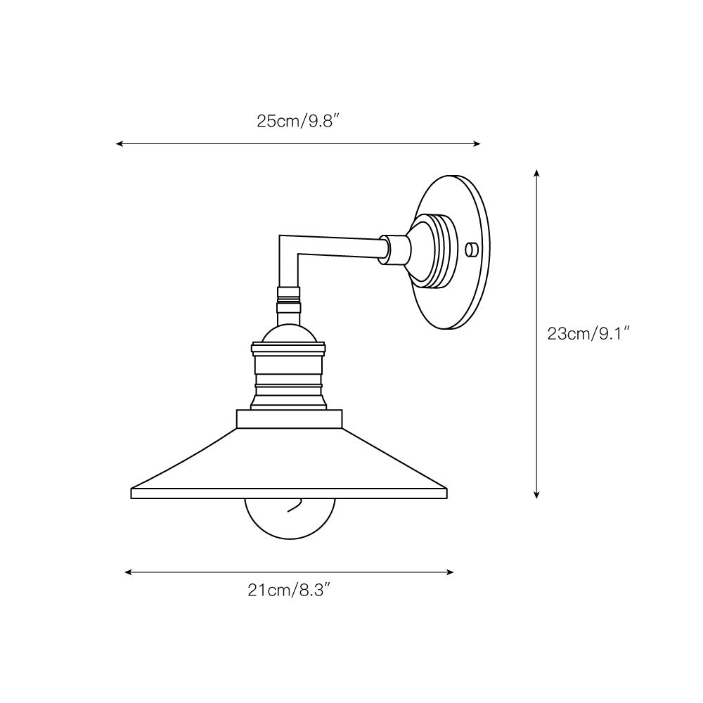 Mugokun Brass Indoor Wall Lamp