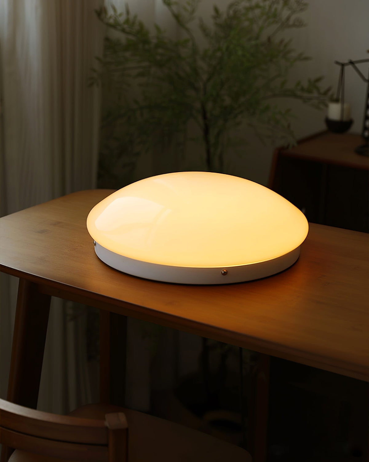 Velael Glass Flush Ceiling Light