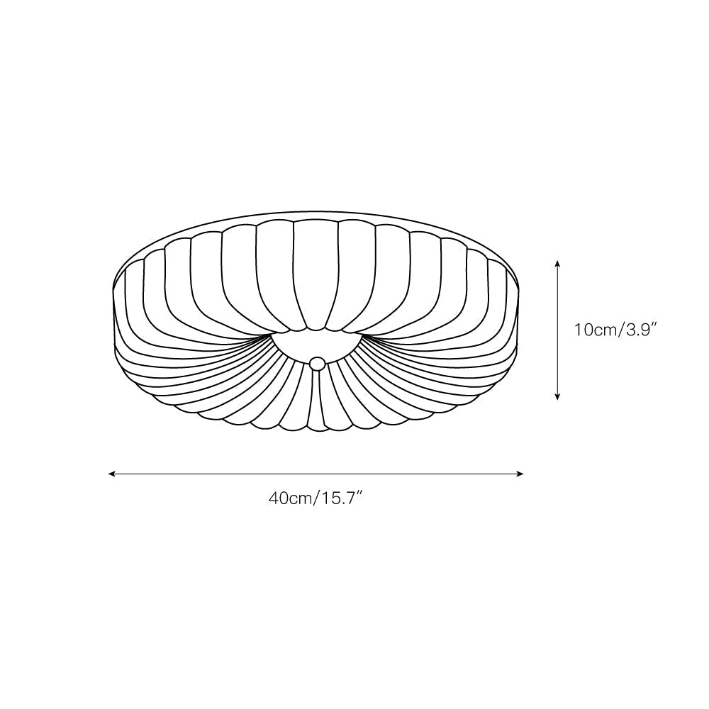 Velalian Glass Flush Mount Ceiling Light