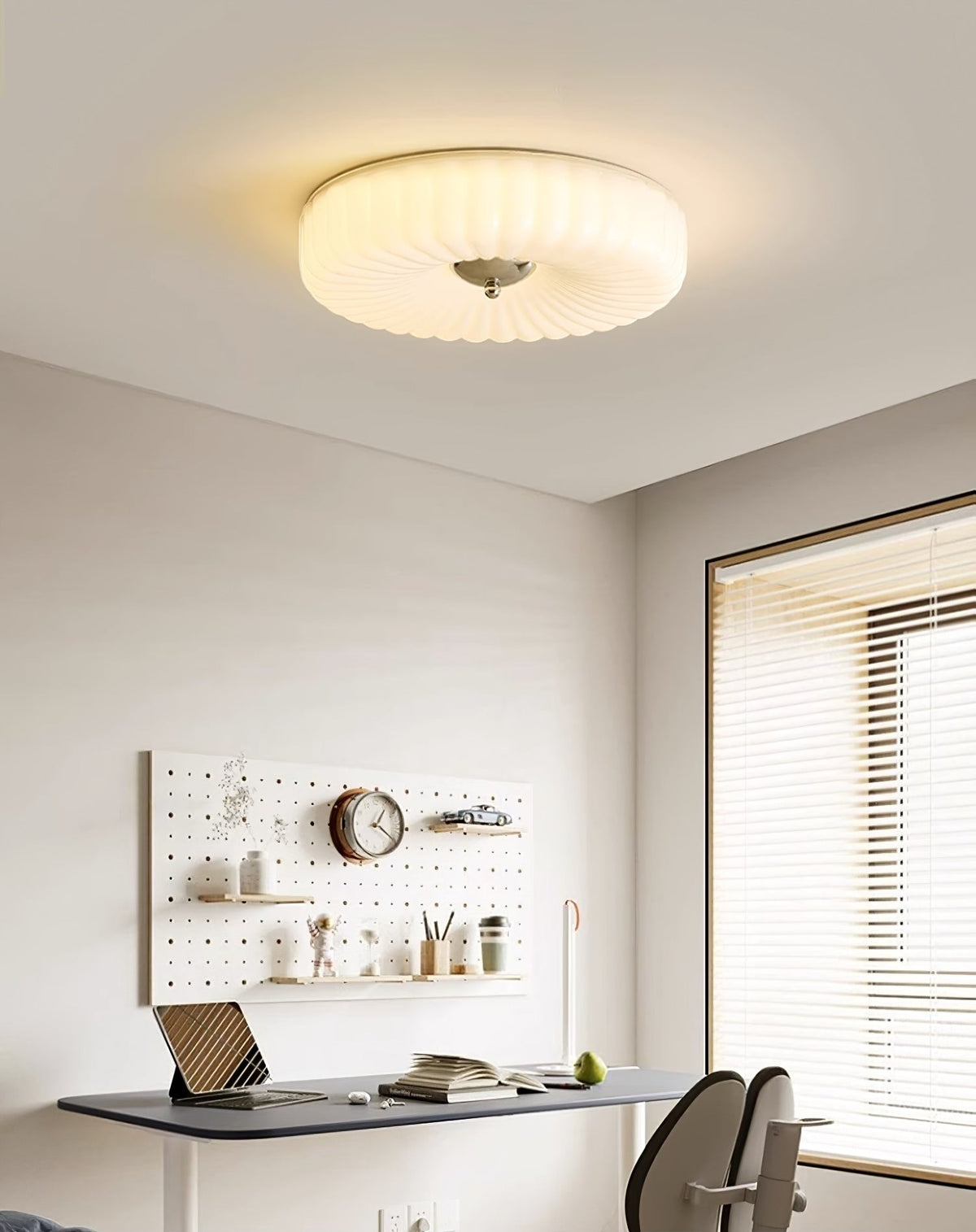 Velalian Glass Flush Mount Ceiling Light