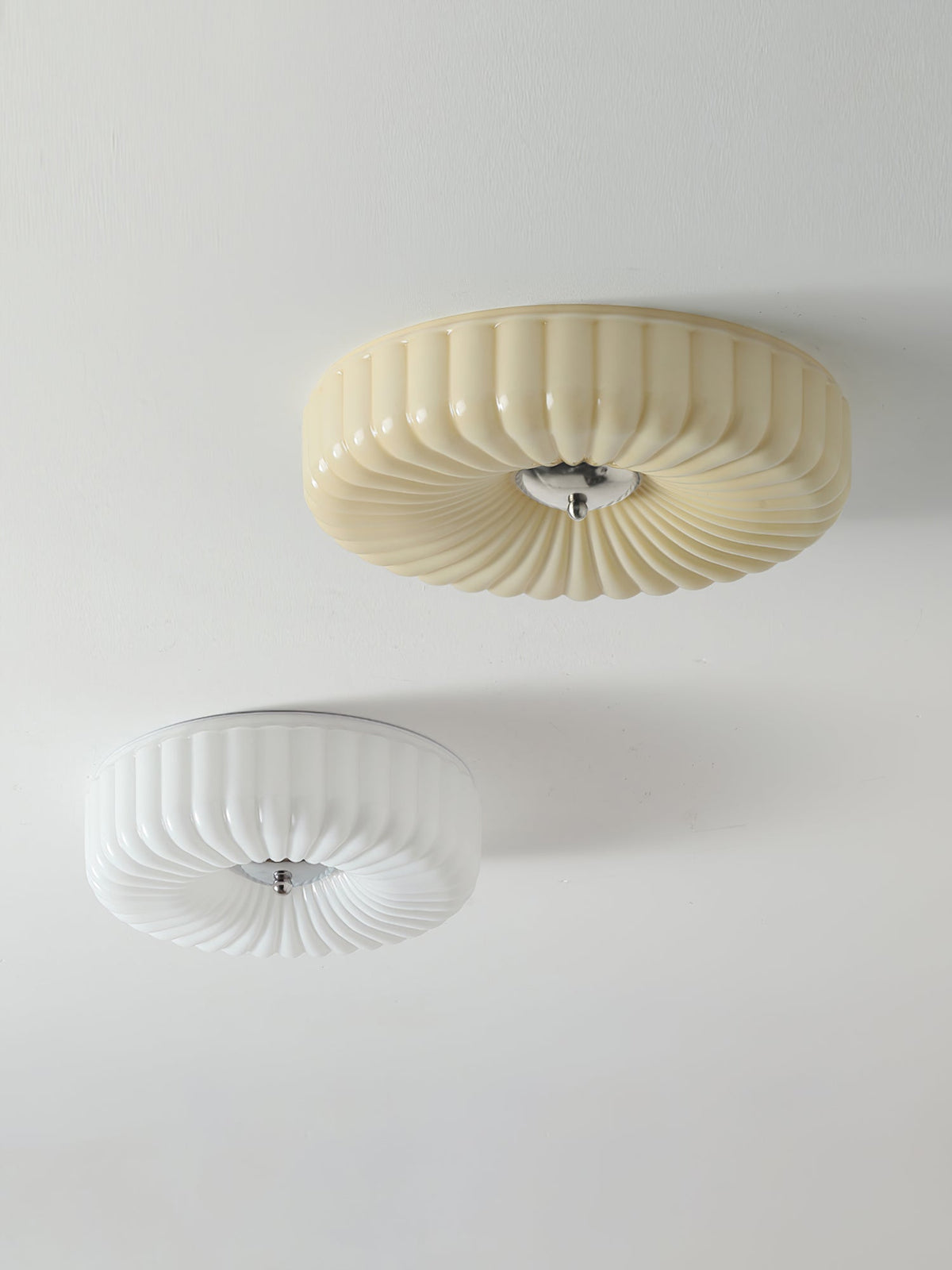 Velalian Glass Flush Mount Ceiling Light