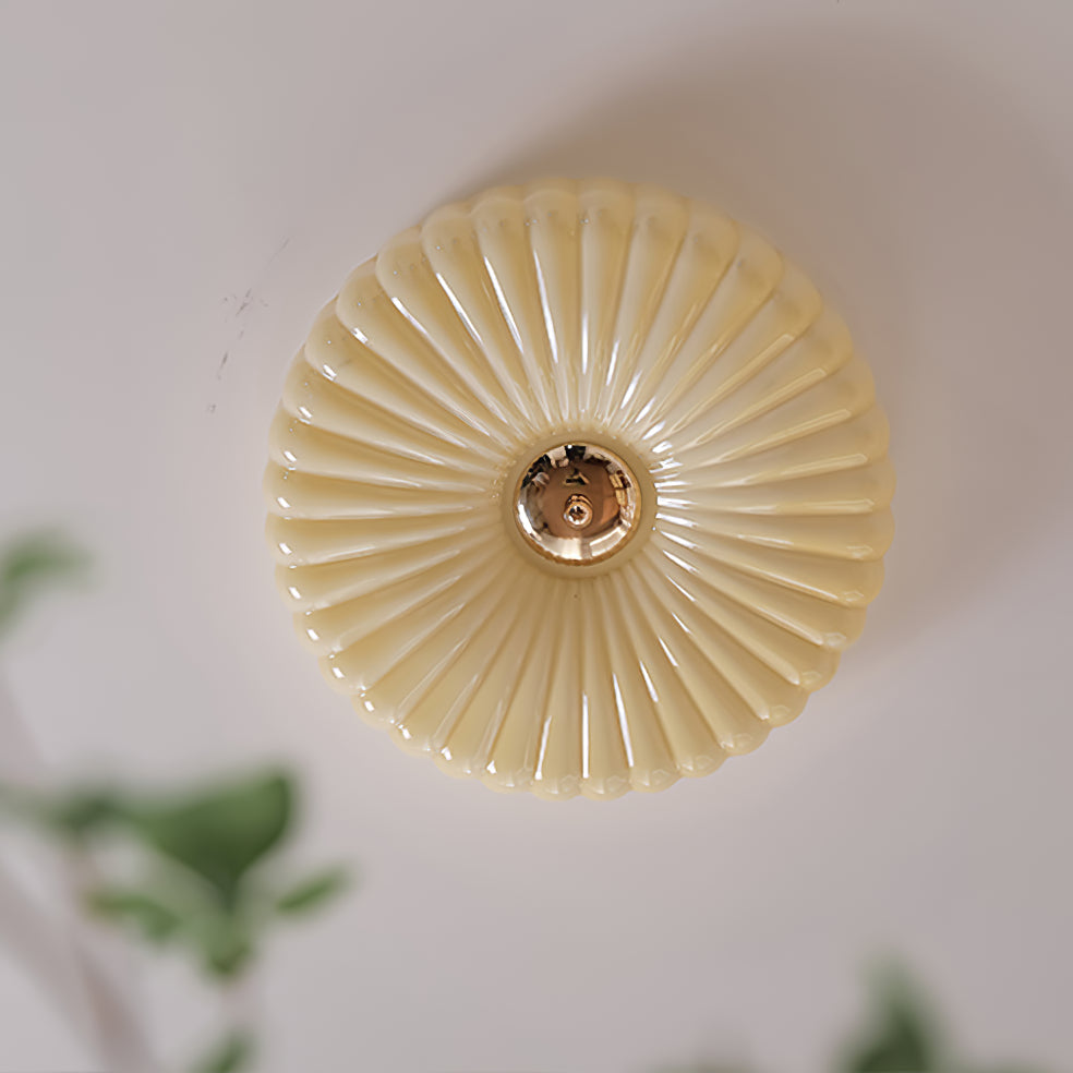 Velalian Glass Flush Mount Ceiling Light