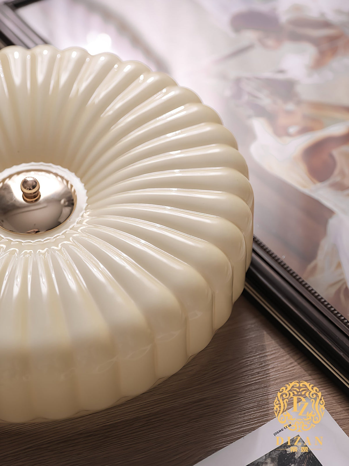 Velalian Glass Flush Mount Ceiling Light