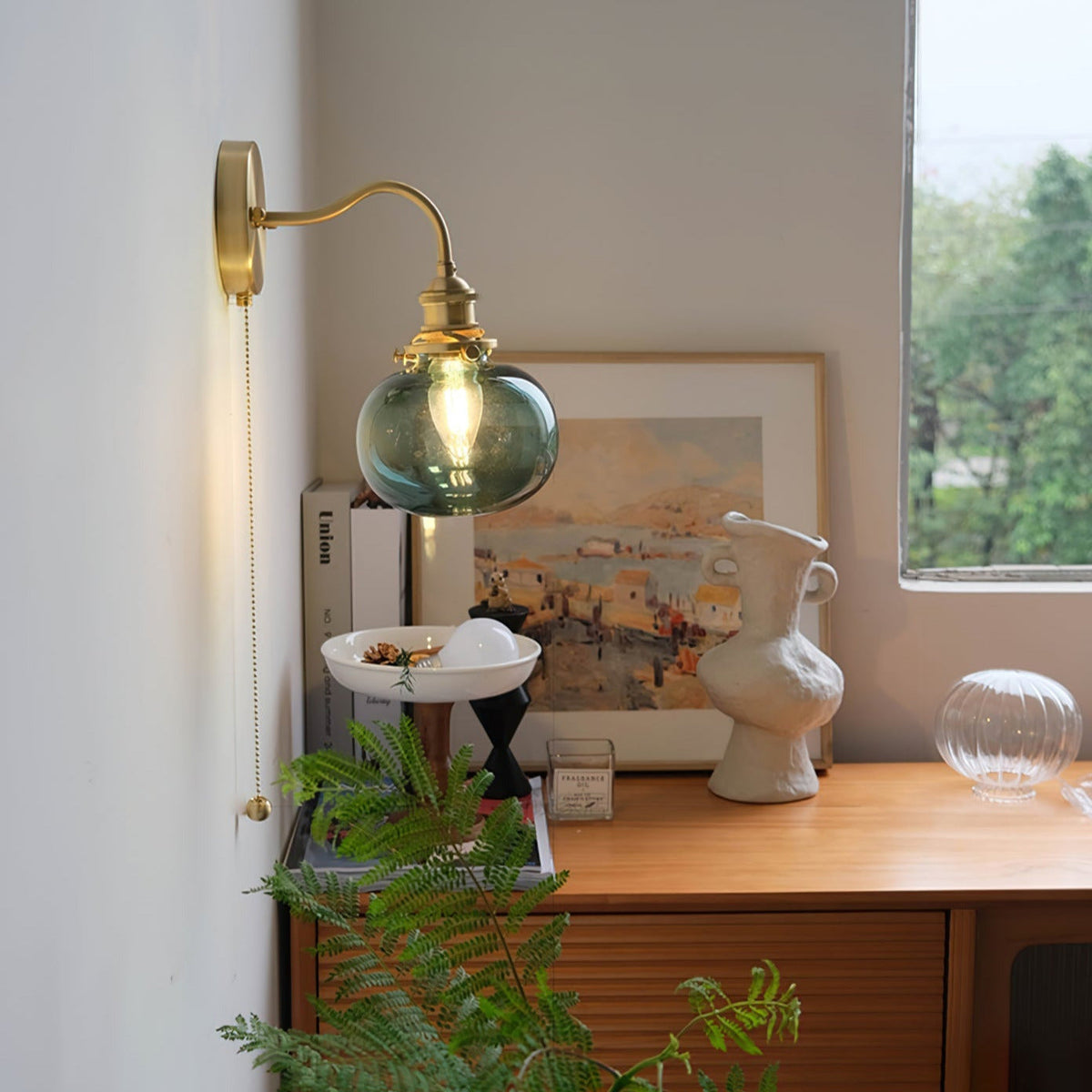 Jaladid Vintage Glass Wall Lamp