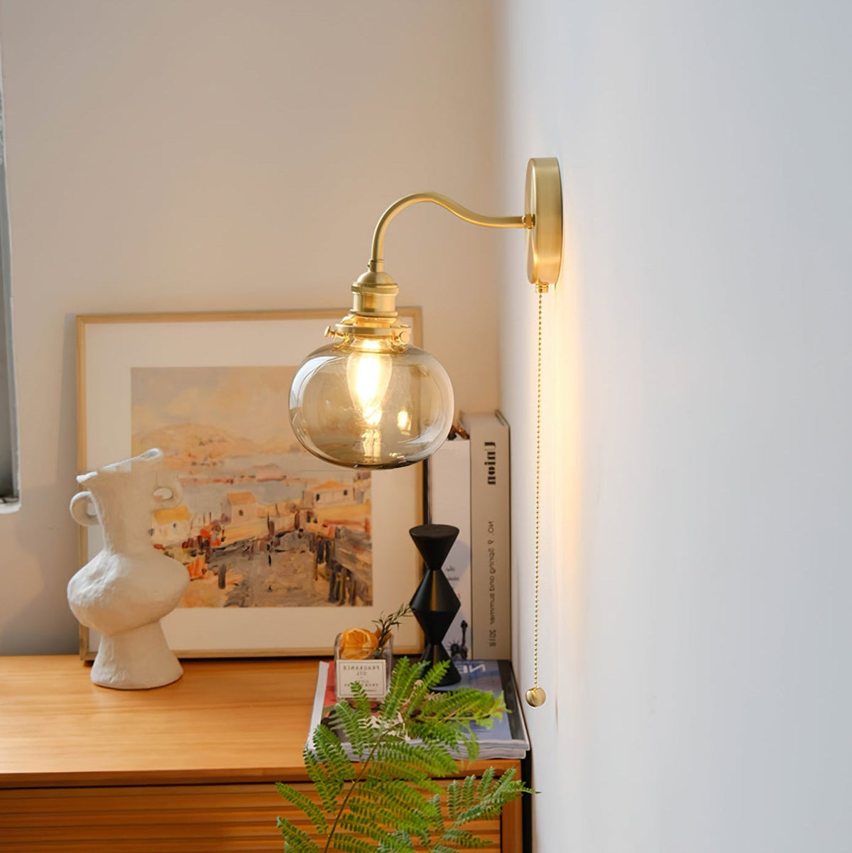 Jaladid Vintage Glass Wall Lamp