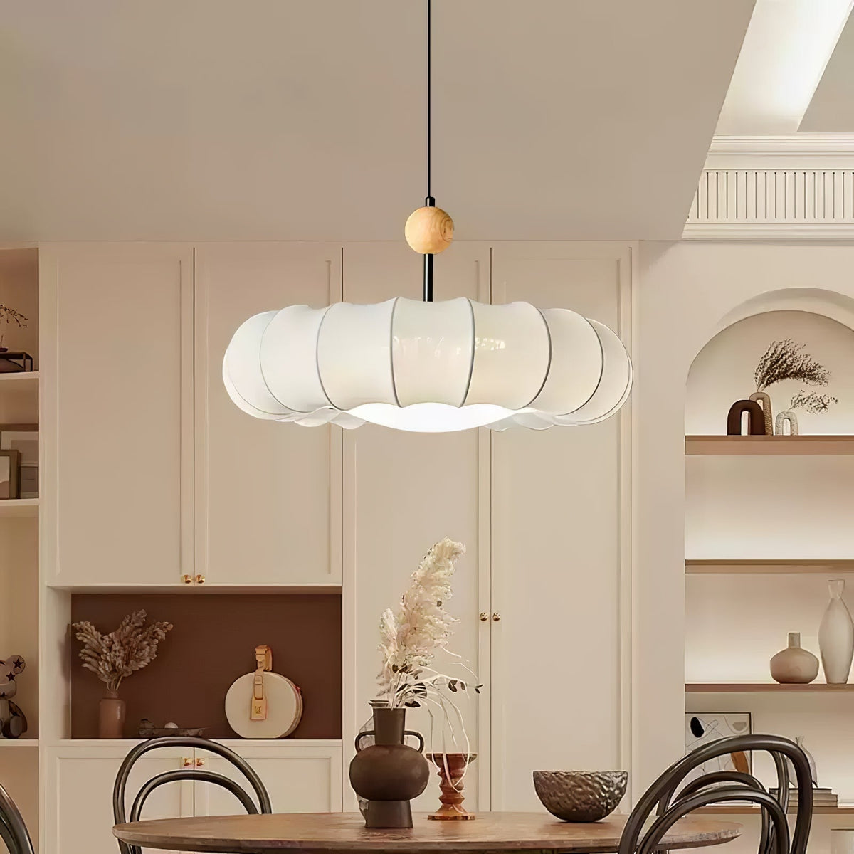 Nibenar Veil Pendant Light Fabric Wabi-sabi