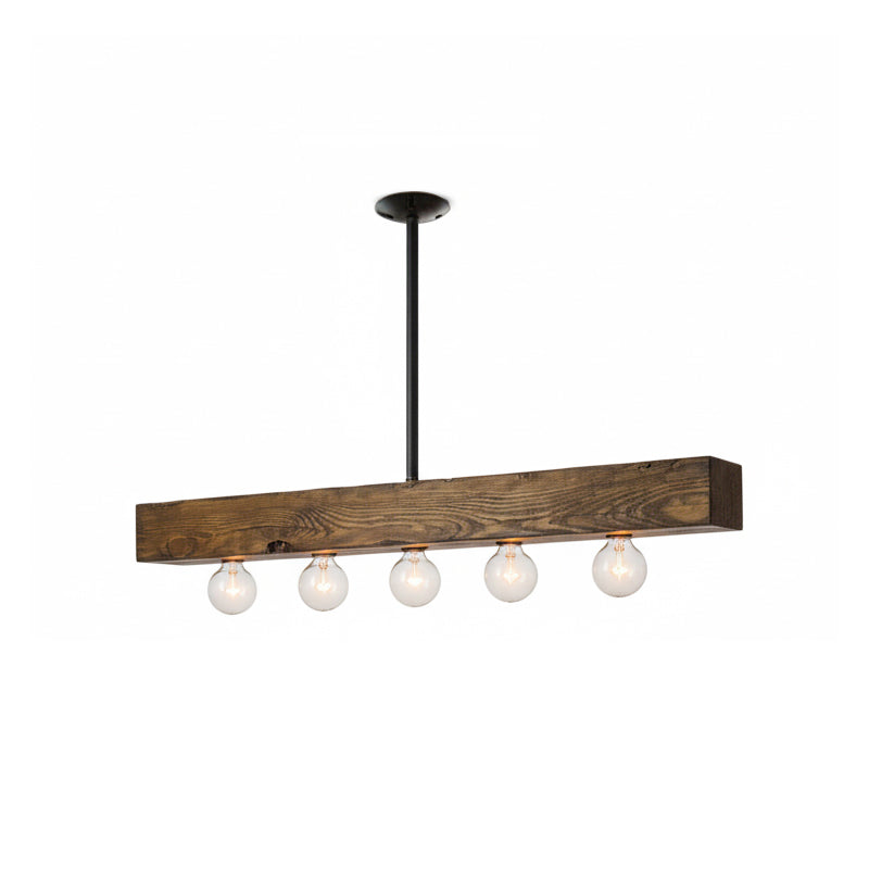 Siraen Wood-beam Island Chandelier