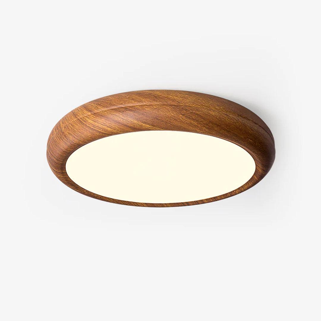 Gigenek Wood Grain Round Ceiling Light