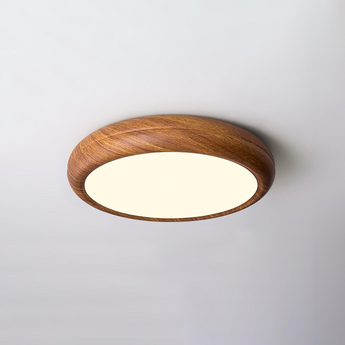 Elda Wood Wood Grain Round Ceiling Light