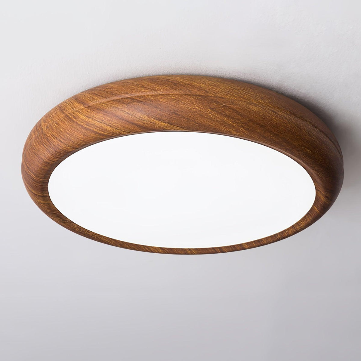 Gigenek Wood Grain Round Ceiling Light