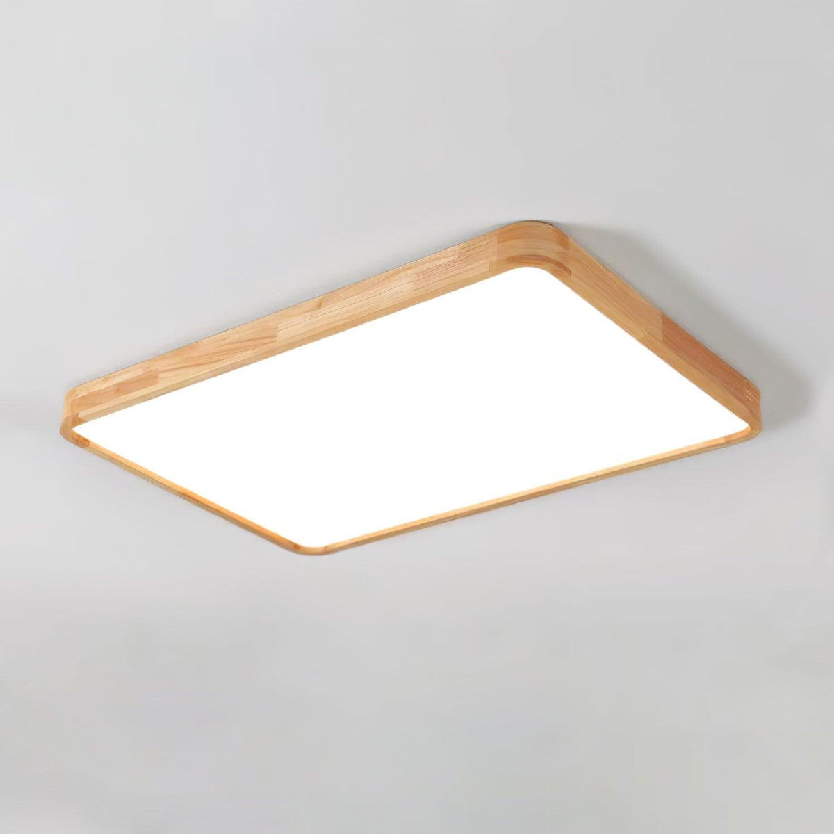 Edenford Wooden Geometric Flush Mount Ceiling Light