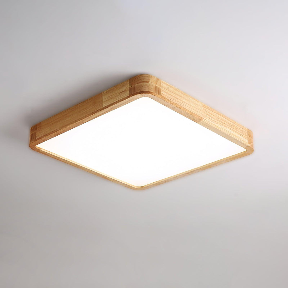 Edenford Wooden Geometric Flush Mount Ceiling Light
