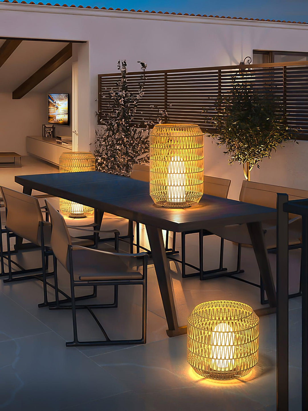 Ravalella Rattan Outdoor Table Light