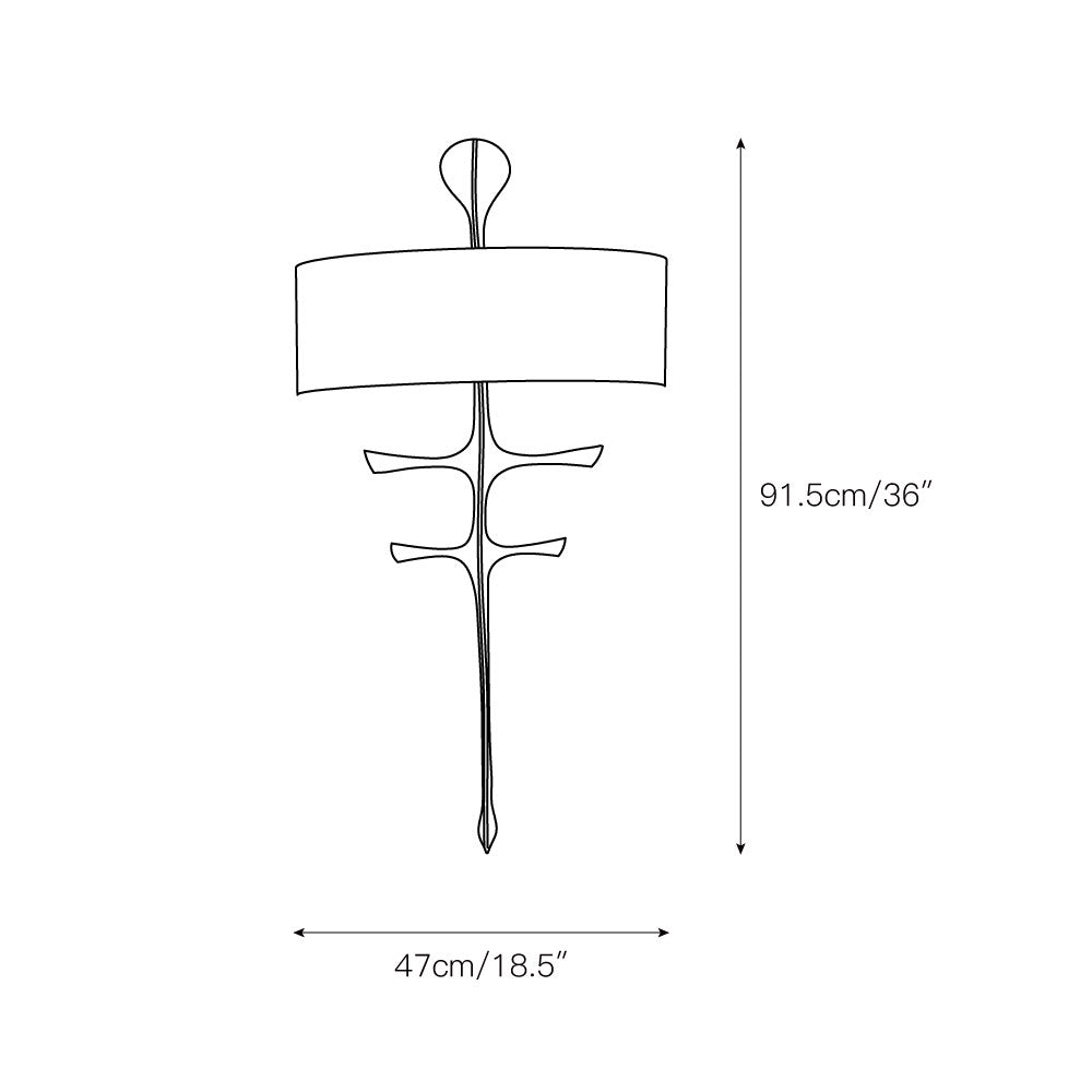 Mireline Nordic Fabric Wall Lamp