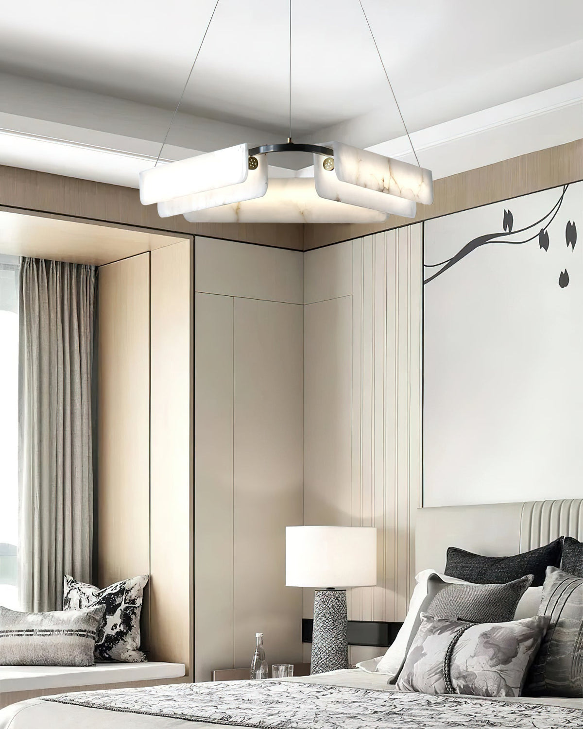 Eiruine Postmodern Luxury Alabaster Chandelier