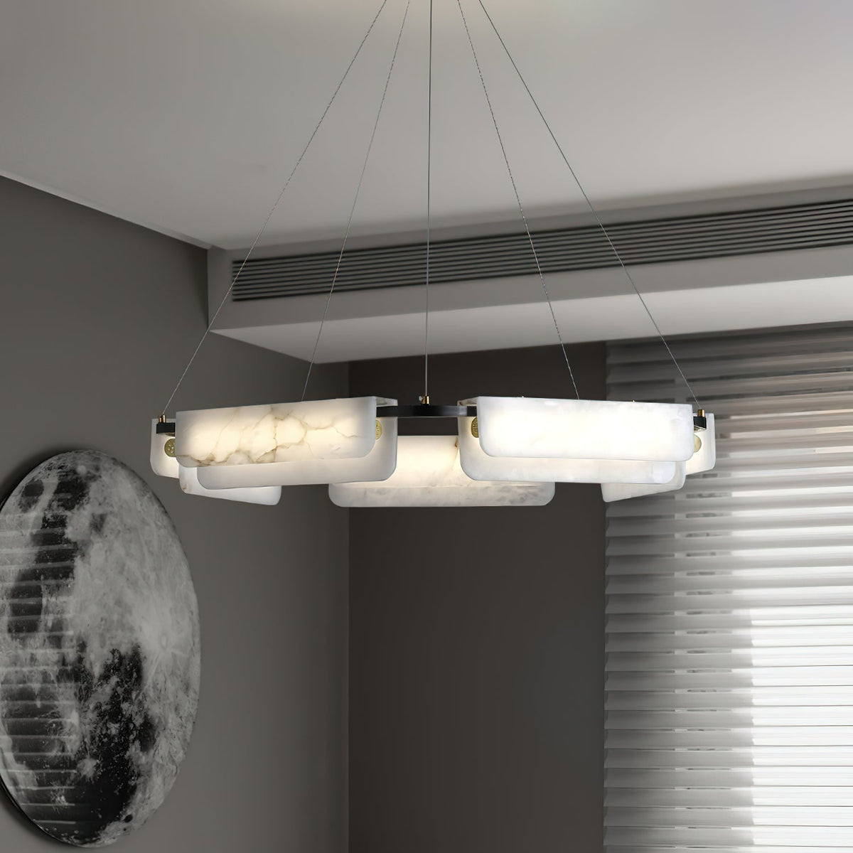 Eiruine Postmodern Luxury Alabaster Chandelier