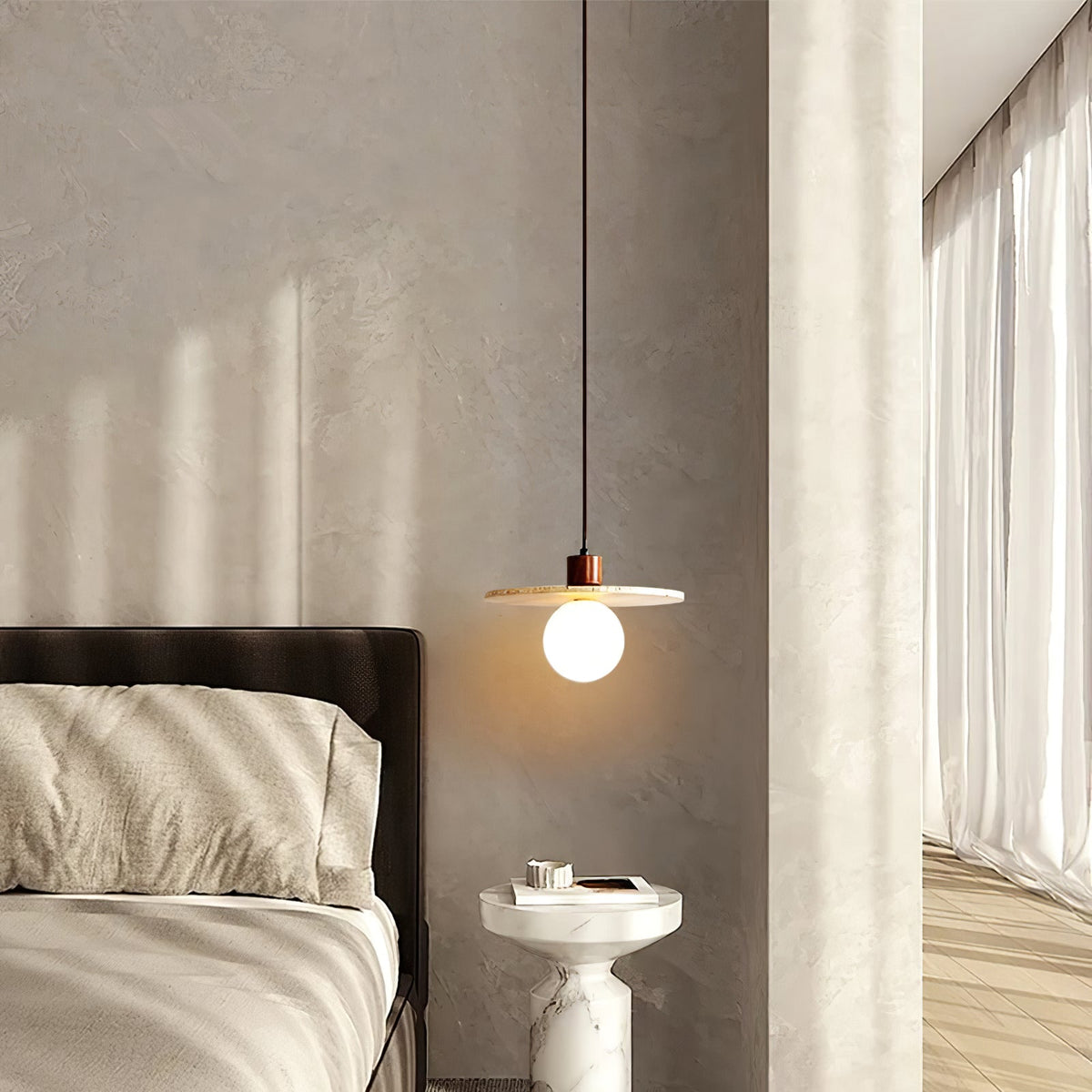 Seroaya Travertine Pendant Light Six Style