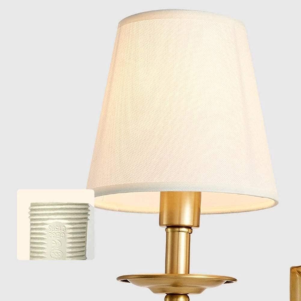 Ribudod Vintage Fabric Shades Wall Lamp