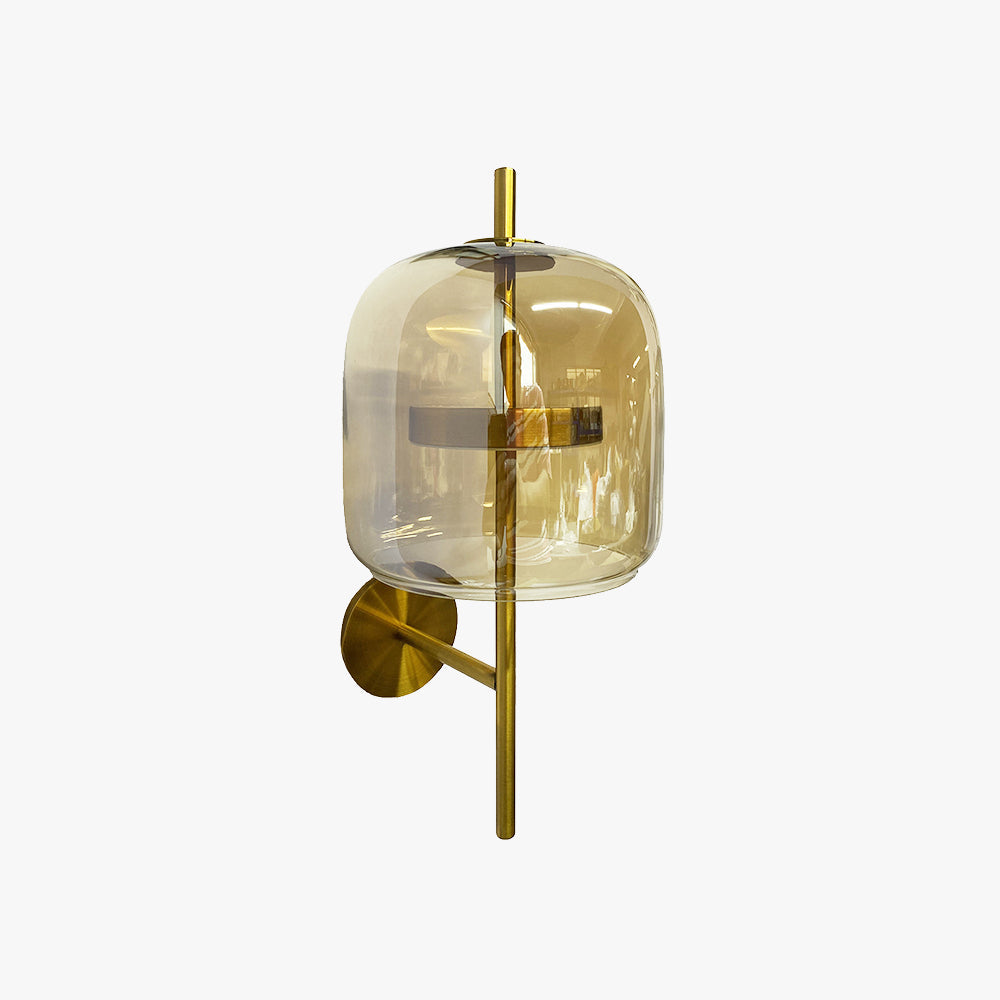 Humireti Modern Indoor Wall Lamp Metal Glass Bedroom