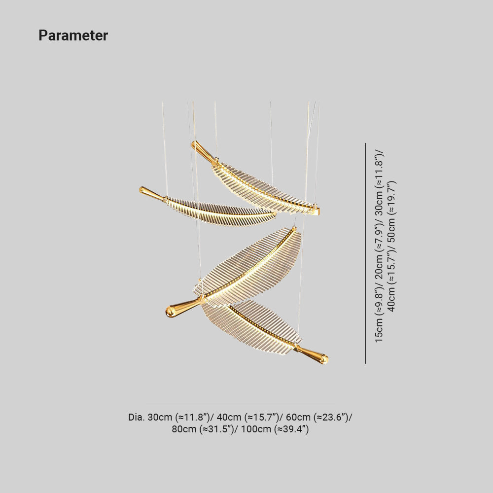 Gubitodo Nordic Luxury LED Pendant Light Metal Hotel Living Room