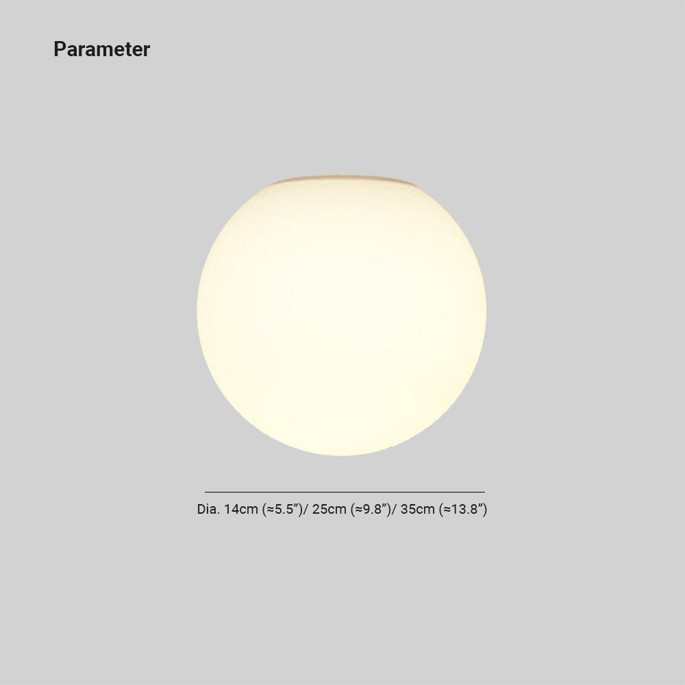 Kogigemo Modern Bubble Sphere Flush Mount Ceiling Light Glass Bedroom