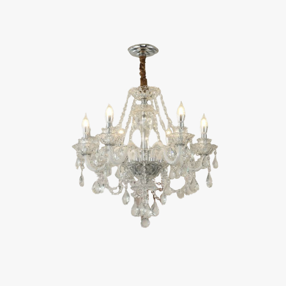 Kevasemu Chandelier French Crystal Living Room Dining Room