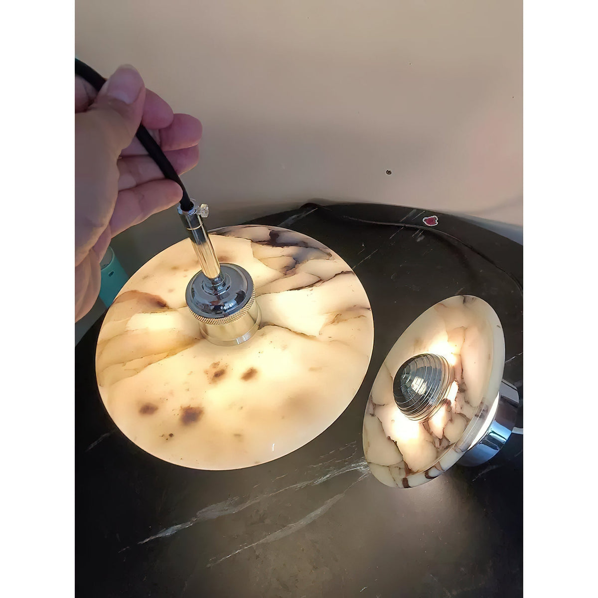 Neroena Nordic Art Marble Pendant Lamp
