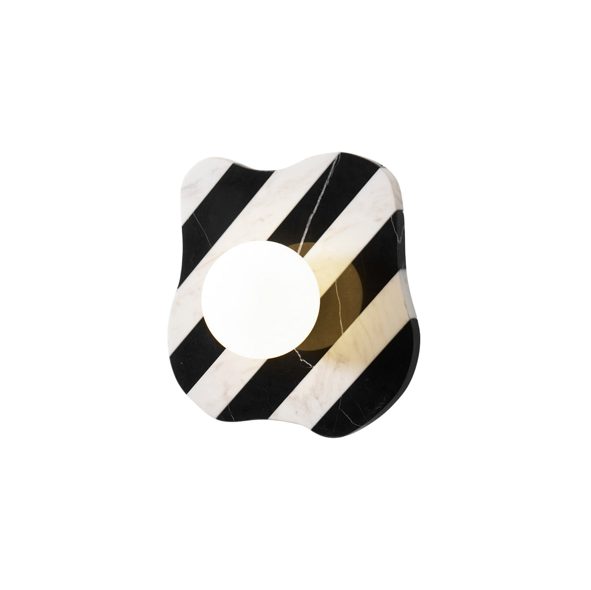 Eiroina Zebra Marble Glass Wall Lamp