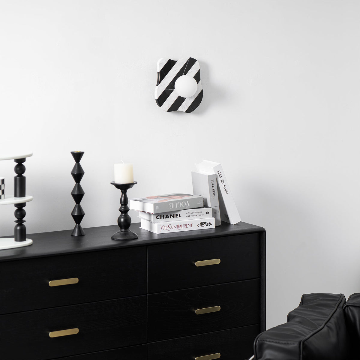 Eiroina Zebra Marble Glass Wall Lamp