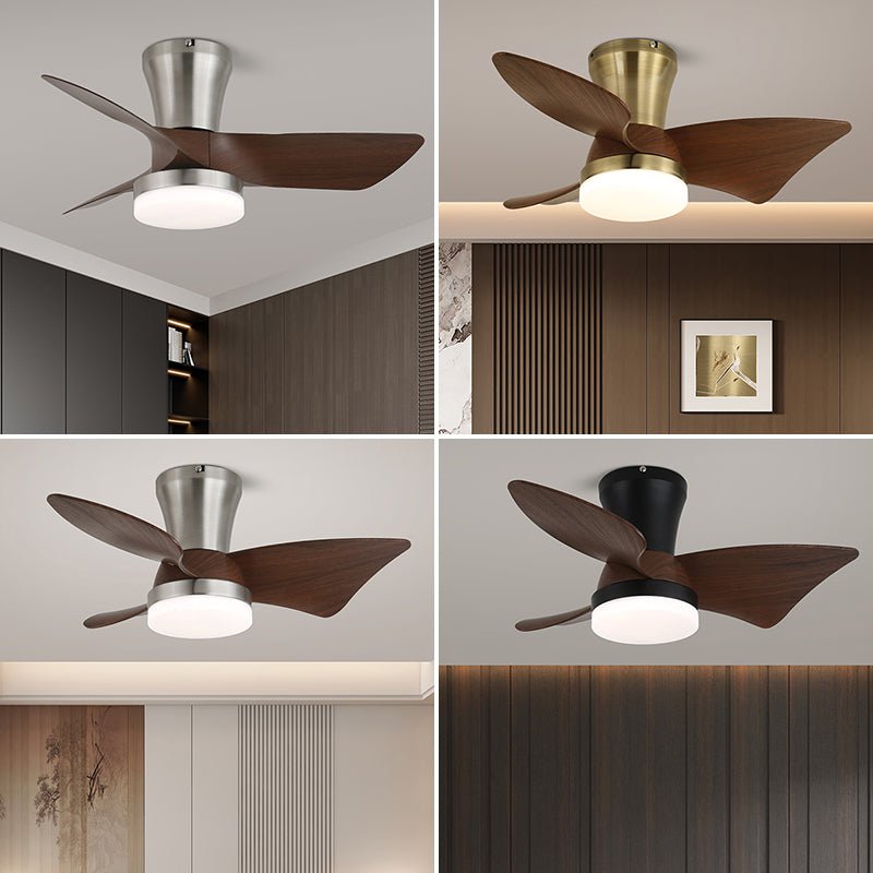 Luvora Minimalist Wood Ceiling Fan Light