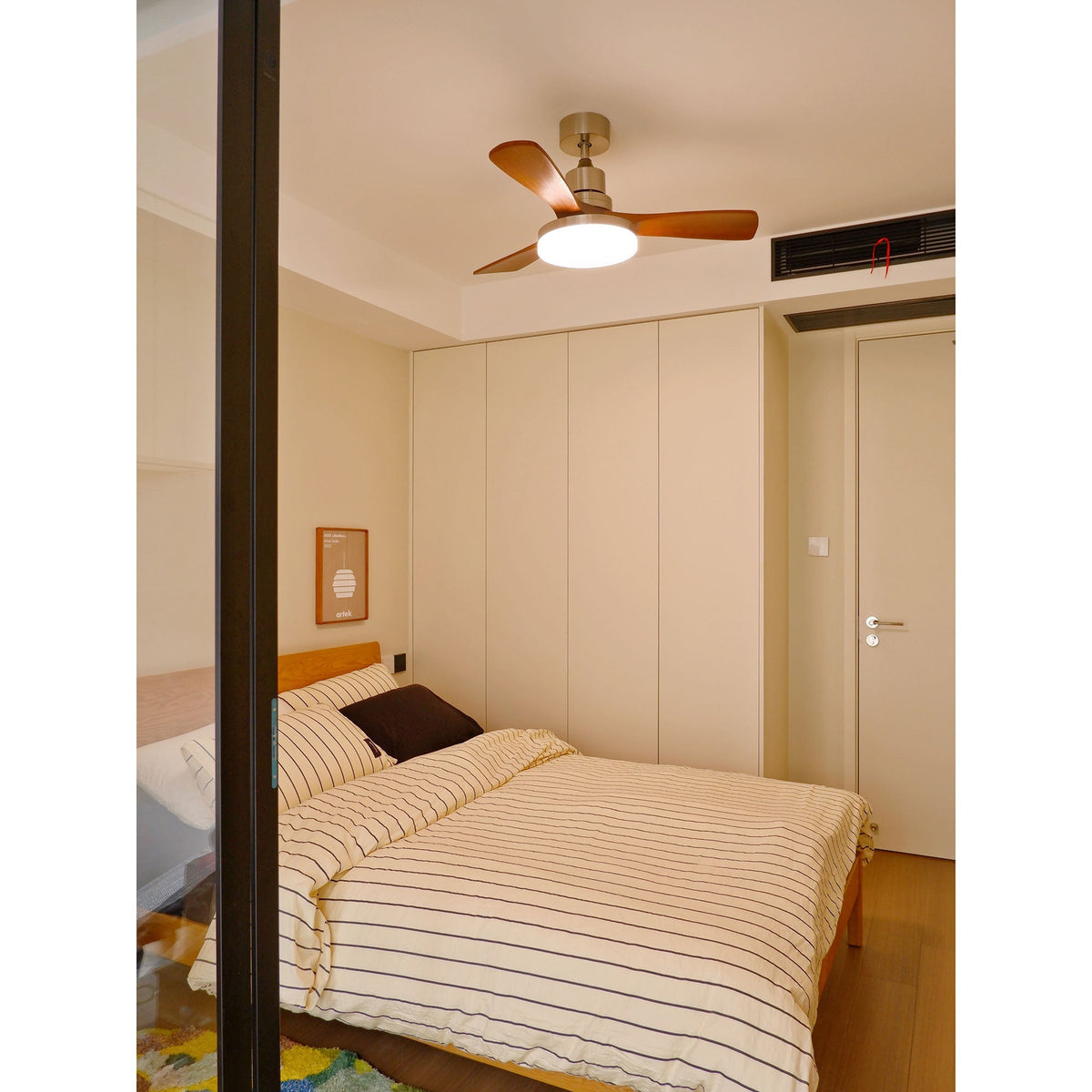 Sylirena Natural Wooden Fan Ceiling Light