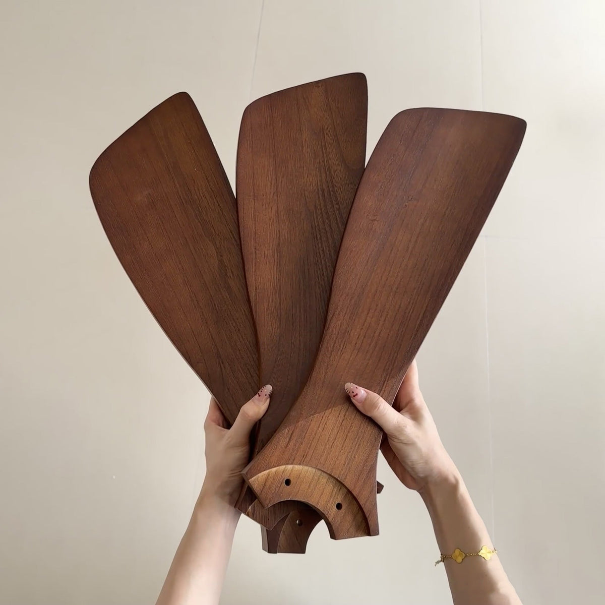 Sylirena Natural Wooden Fan Ceiling Light