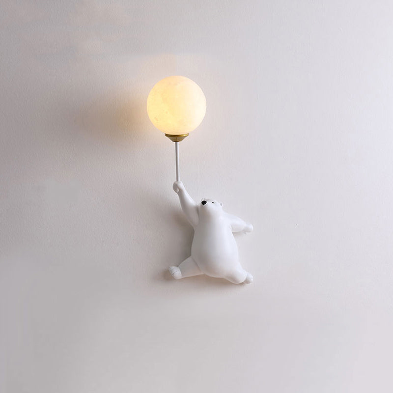 Dio Bear Balloon Wall Reading Lamp-Neutral Decor