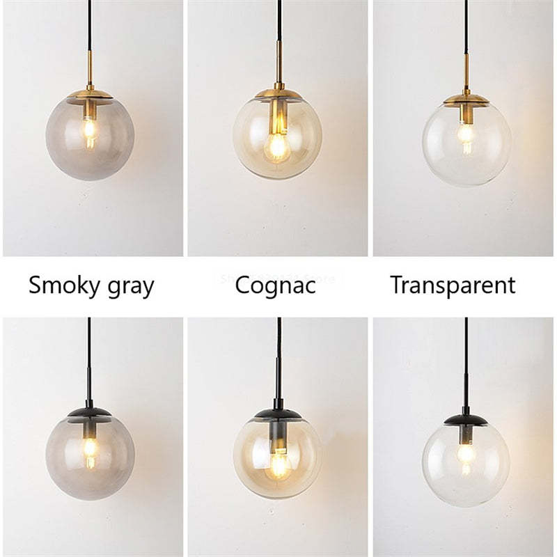 Bedumal Glass Ball Nordic LED Wall Reading Lamp Single Head