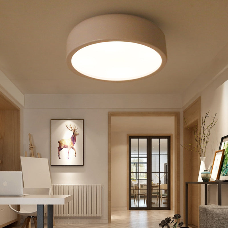 Febagin Modern Dish Shaped Metal Ceiling Light, Black/White