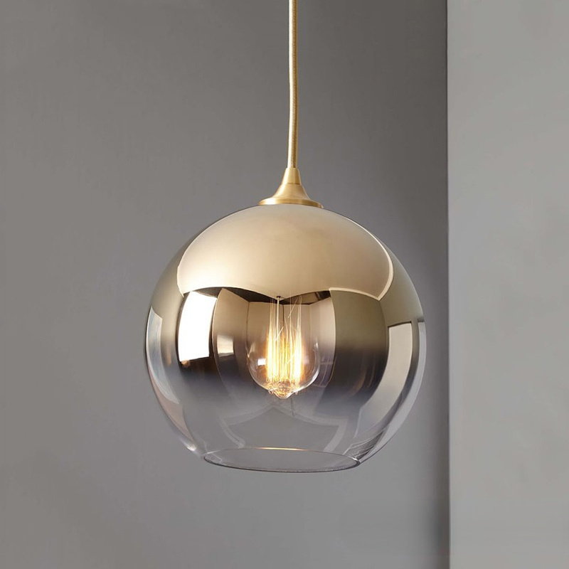 Voriq Frosted Balloon Pendant Light Gradient-Neutral Decor