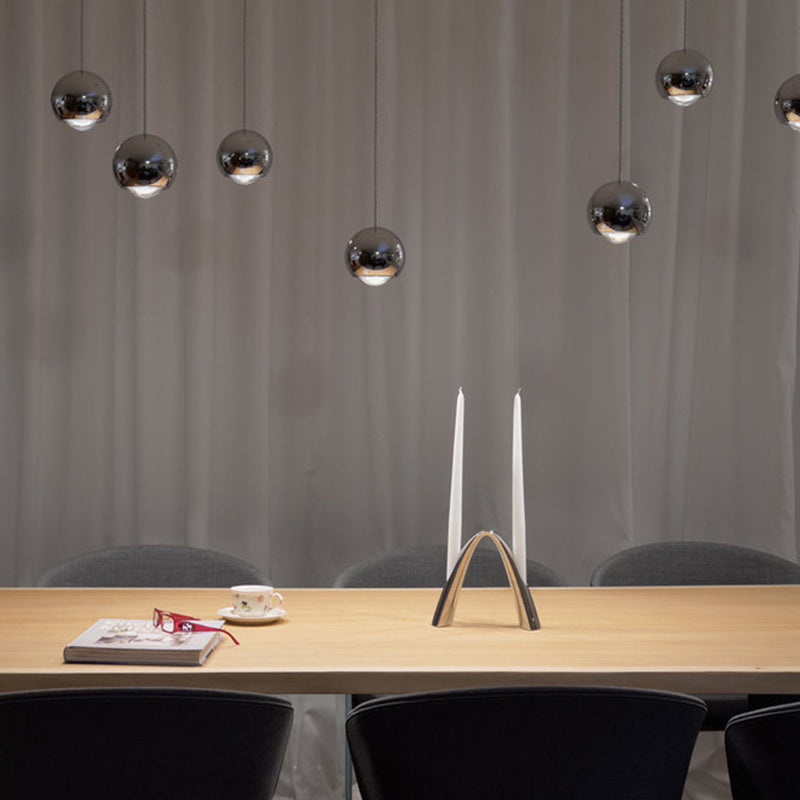 Zupesim Modern Lustrous Golden Metal Ball Pendant Light