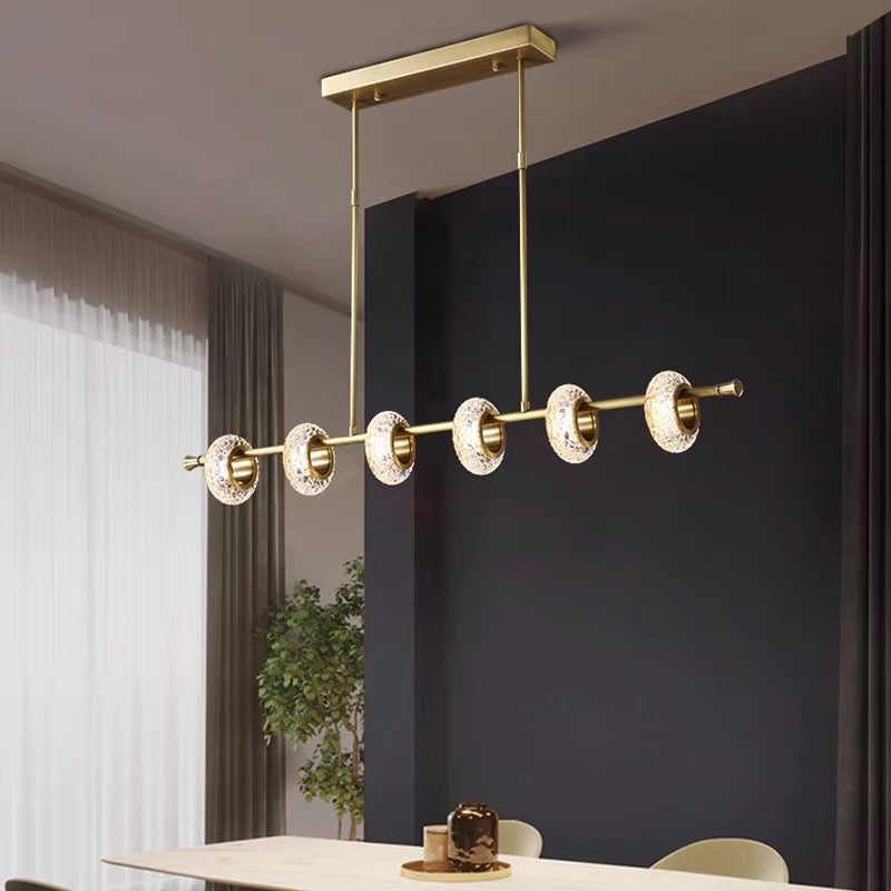 Fasodud Modern Luxury metal/Glass Pendant Light, Gold