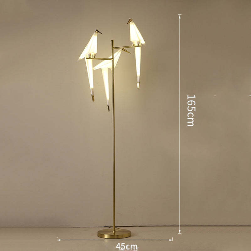 Merenar Nordic Bird Table /Floor Lamp, Gold, 1/2/3 Light