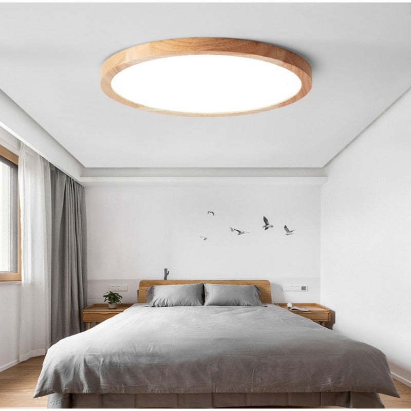 Orvix Ceiling Light Wood LED Minimalist-Neutral Decor