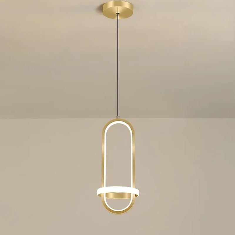 Bikelut Modern Minimalist LED Ring Pendant Light Bedsides