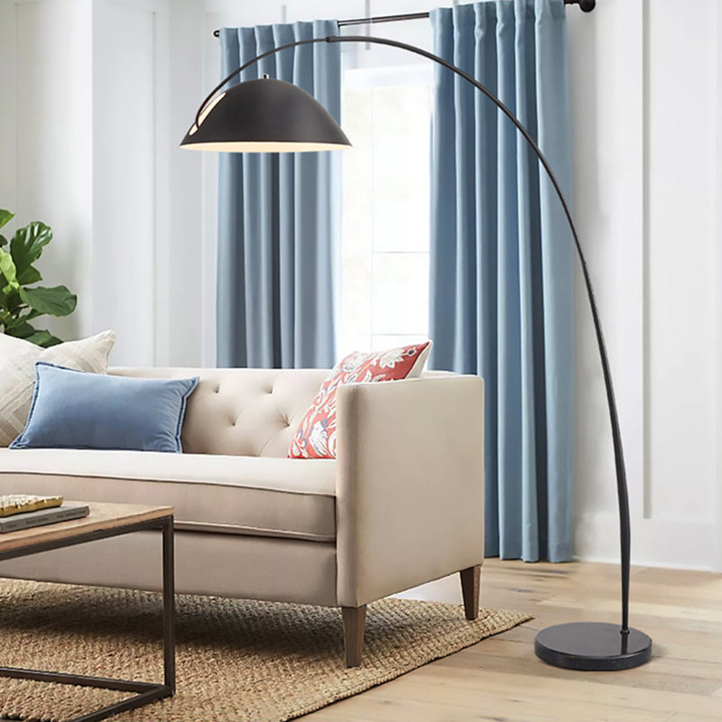 Gomedas Modrn Fishing Rod Metal Floor Lamp, Black