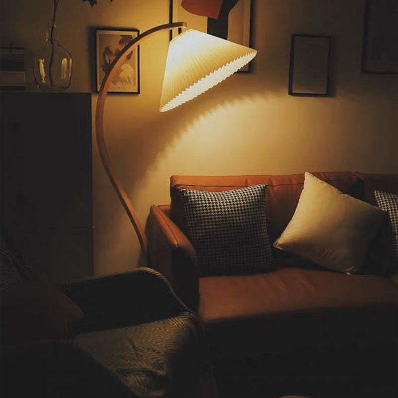 Punubak Unique LED Floor Lamp, Wood/Metal, Living Room
