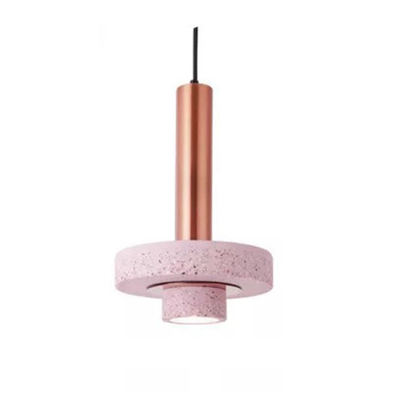 Fasekom Modern LED Art Deco Colorful Pendant Light, Terrazzo