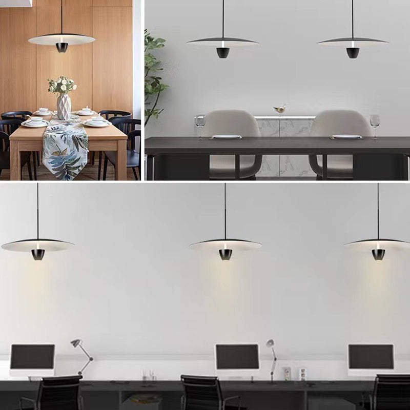 Pimuril Modern Nordic Cluster Pendant Light, Black Hat Shape