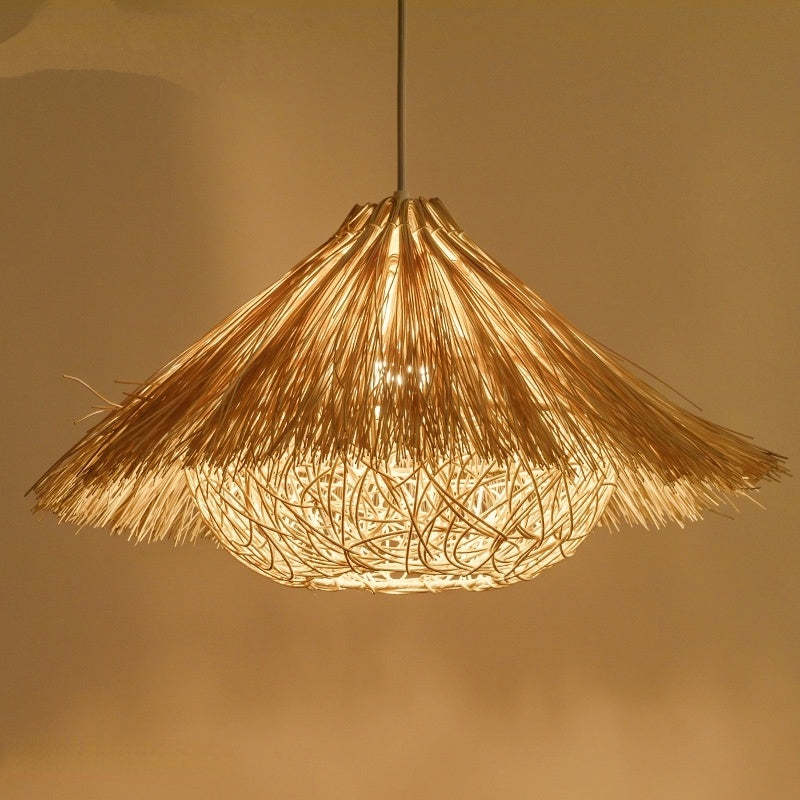 Mumidur Hand-Woven Rattan Modelling Pendant Light